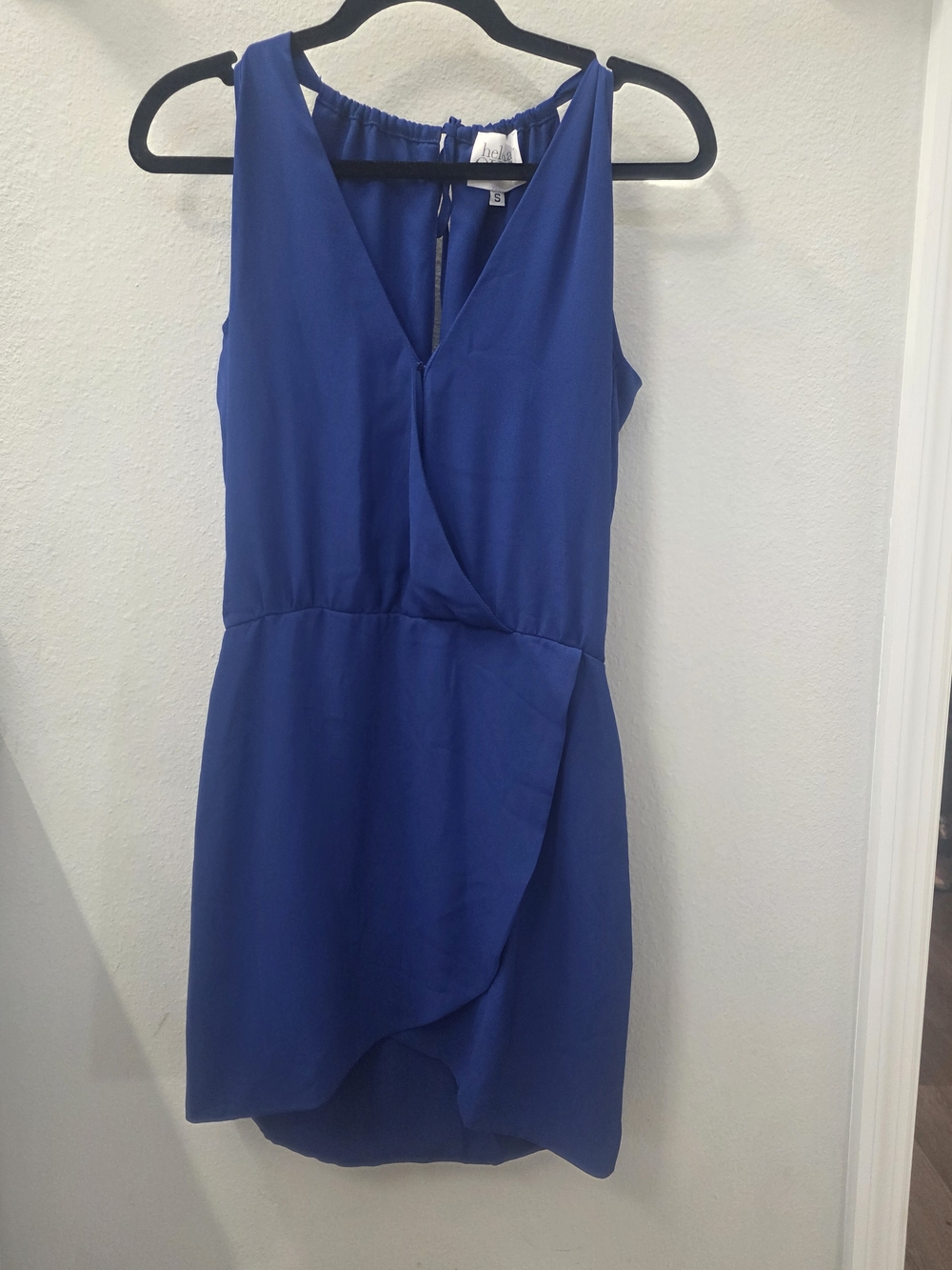 Quinn Royal Blue Sleeveless V-Neck Mini Dress